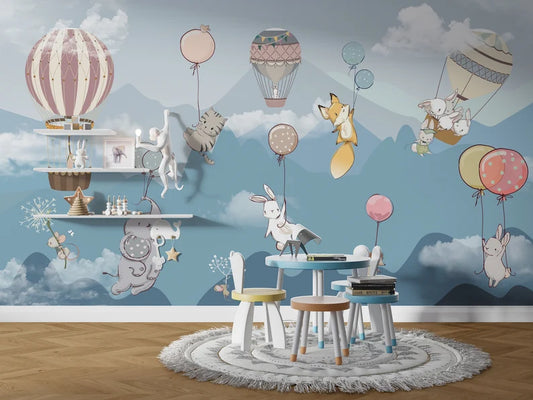 Animals Kids Room Wallpaper