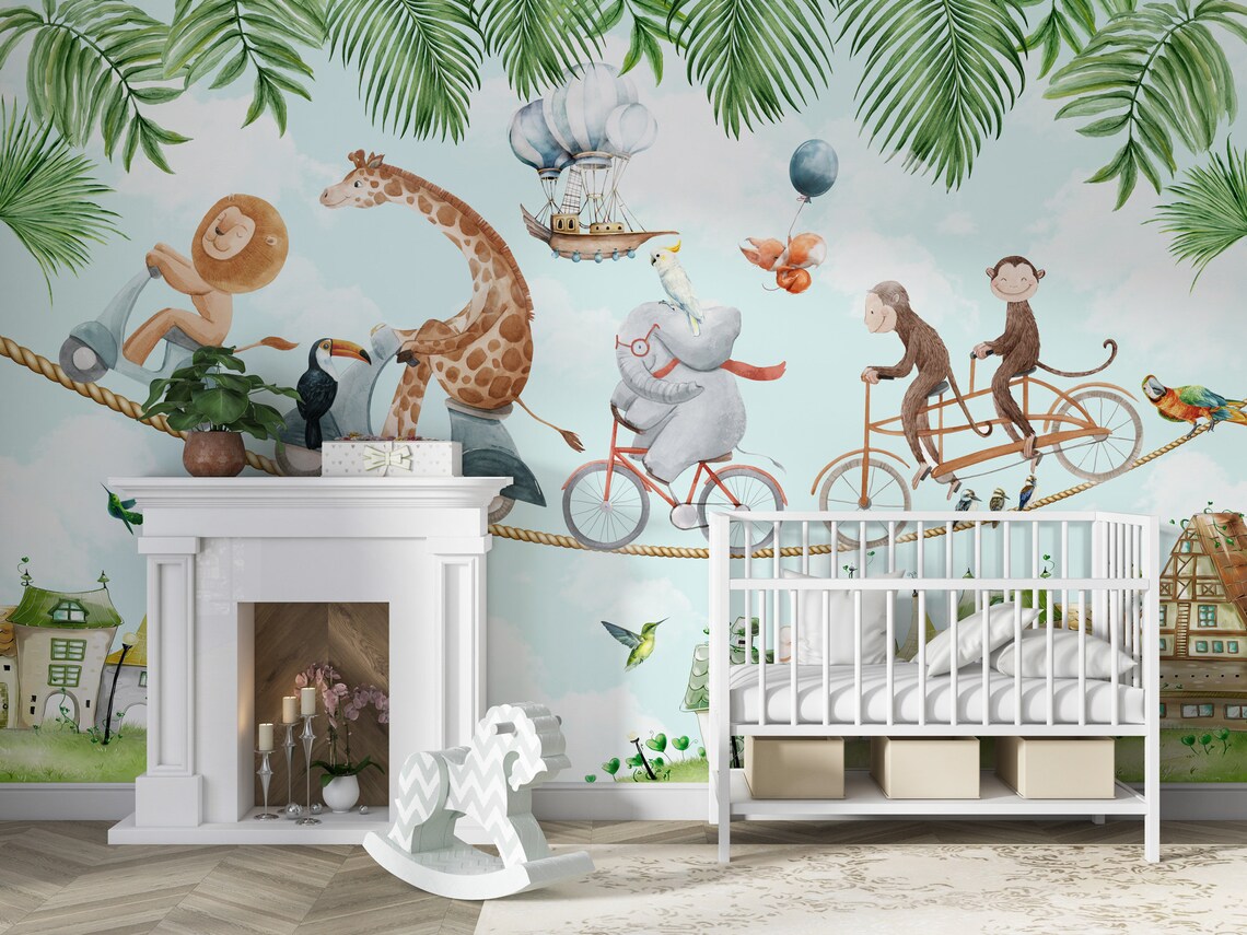 Kids Acrobat Animals Wallpaper