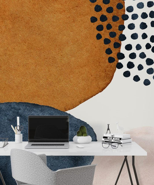 Boho Style Pattern Wallpaper, Peel and Stick Wallpaper, Stylish Room Design, Watercolor Colorful Wallpaper, Abstract Pattern Wallpaper