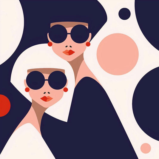 Geometric Pattern Wallpaper with Female Figure , Modern Peel and Stick Wallpaper, Stylish Room Design, Colorful Abstract Pattern Wallpaper