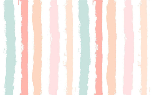 Children's Room Colorful Striped Wallpaper, Fun Kid Mural Illustration Wallpaper Nursery, Art Child Wallpaper, Peel and Stick Baby Wallpaper