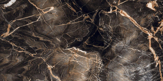 Black Gold Detailed Marble Wallpaper, Marble Textured Wallpaper, Modern Design Marble Effect Wallpaper, Natural Looking Marble Wallpaper