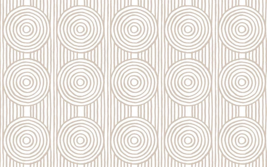 Geometric Bohemian Pattern 3D Wallpaper, Boho Style Pattern Beige Wallpaper, Cool Wallpaper, Stylish Room Design, Abstract Pattern Wallpaper