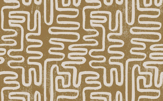 Zigzag Patterns on Green Background Wallpaper, Peel and Stick Wallpaper, Stylish Room Design, Modern Wallpaper, Abstract Pattern Wallpaper