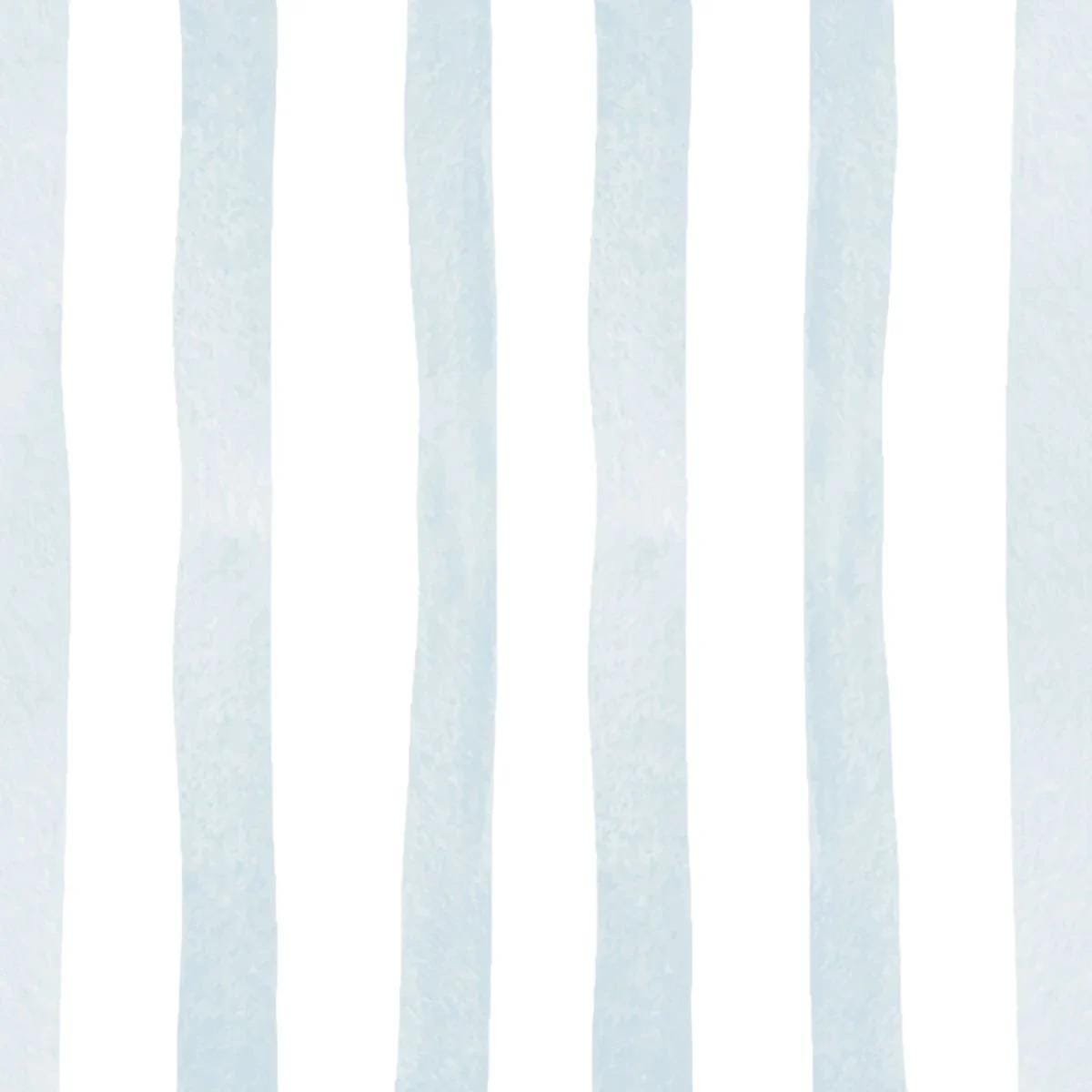 Child Room Blue Striped Wallpaper, Watercolor Kid Mural, Watercolor brush Wallpaper Nursery, School Wallpaper, Blue Baby Room Wallpaper