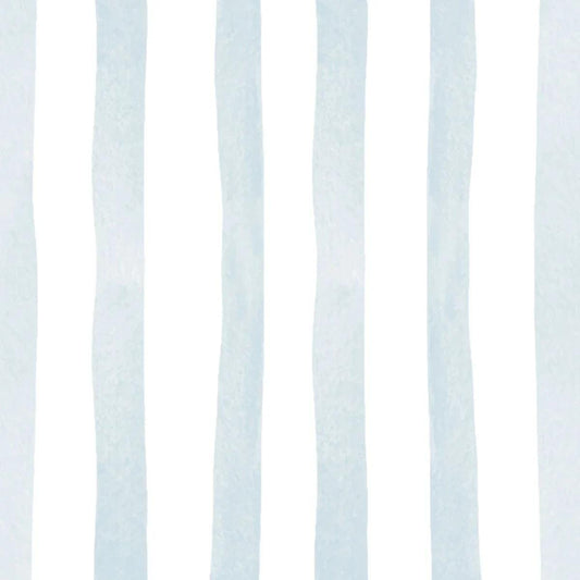 Child Room Blue Striped Wallpaper, Watercolor Kid Mural, Watercolor brush Wallpaper Nursery, School Wallpaper, Blue Baby Room Wallpaper