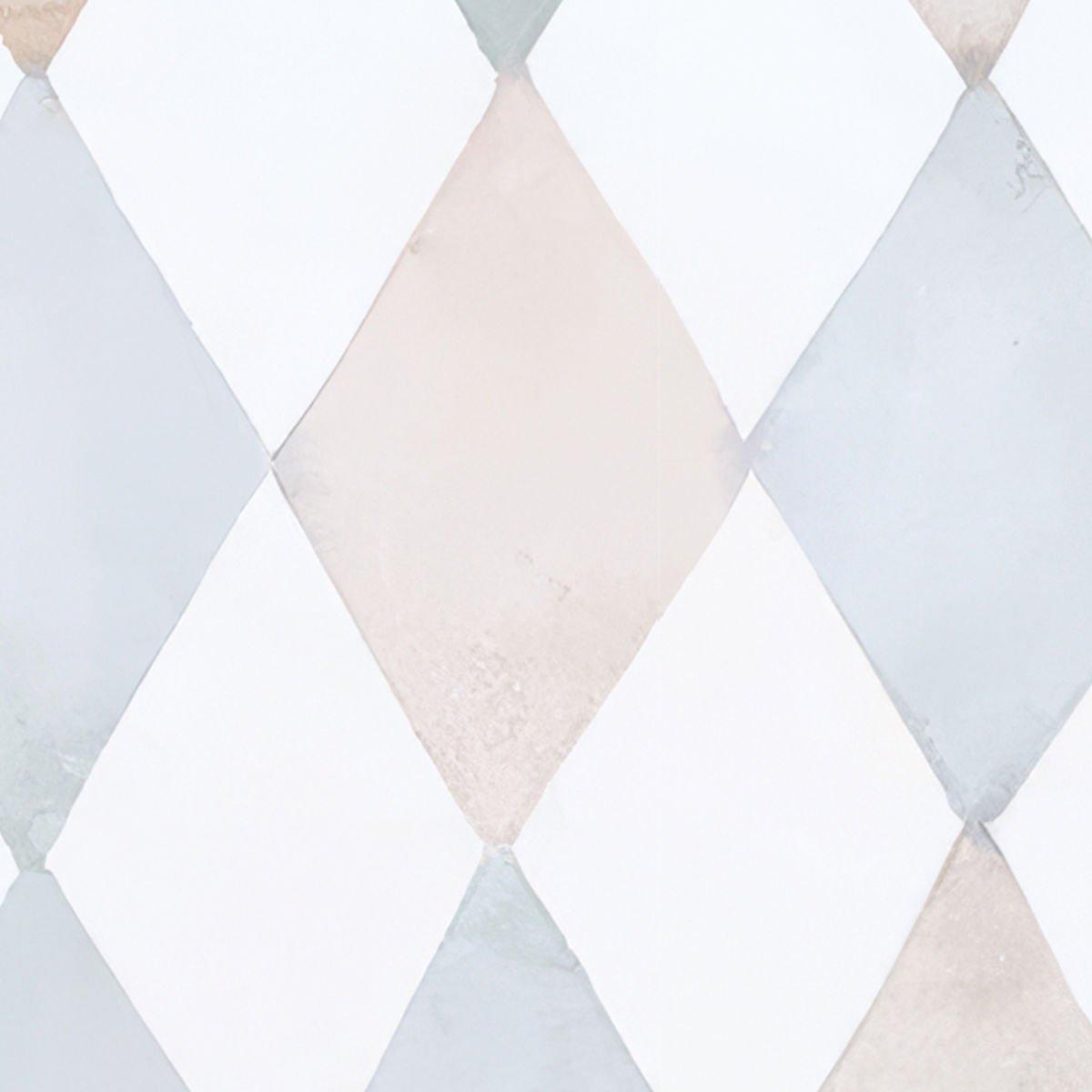 Harlequin Pattern Kidsroom Wallpaper, Watercolor Mural Nursery, Pink and Blue Baby Wallpaper, School Wallpaper, Diamond Baby Room Wallpaper