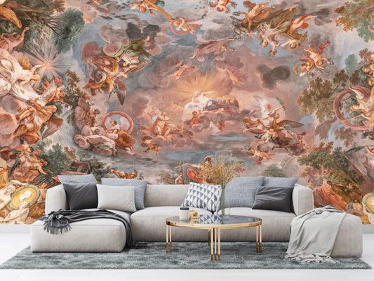 Rome Camillus Triumph Wallpaper, Historical Mural, Art Wallpaper, Antique Wallpaper, Bohemian Wallpaper, Historical Themed Wallpaper