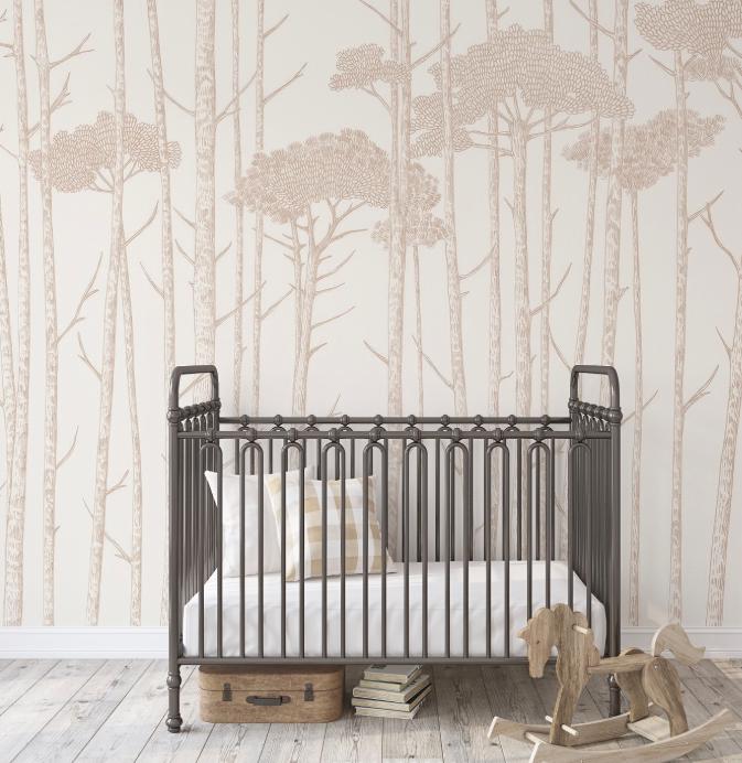 Linear Trees Wallpaper, Wallpaper Nursery, Nature Kids Wallpaper, Forest Child Wallpaper, Drawwing Art Wallpaper