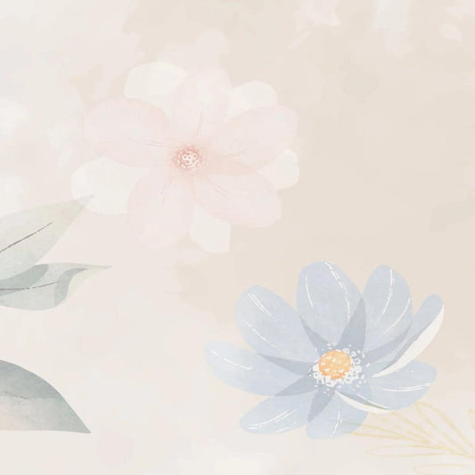 Seasonal Flowers Baby Girl Wallpaper, Flower Garden Kids Wallpaper, Art Wallpaper Nursery, Watercolor Floral Wallpaper, Baby Girl Wallpaper