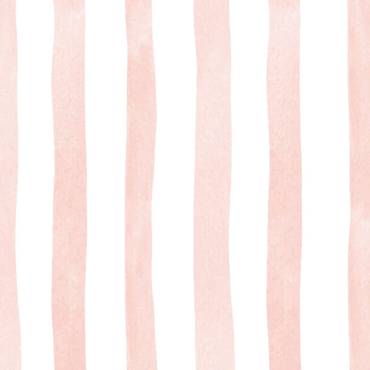 Child Room Salmon Pink Striped Wallpaper, Watercolor Kid Mural, Watercolor brush Wallpaper Nursery, School Wallpaper, Pink Baby Wallpaper