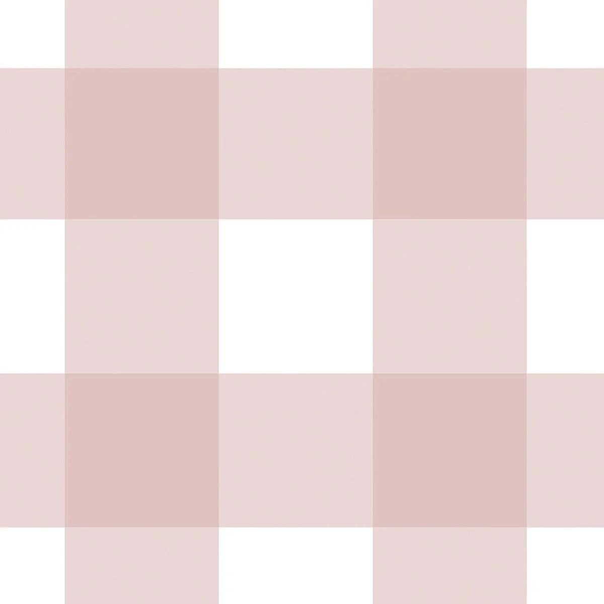 Big Pink Plaid Wallpaper, Watercolor Mural Nursery, Pink Baby Girl Wallpaper, School Wallpaper, Pink Baby Room Wallpaper