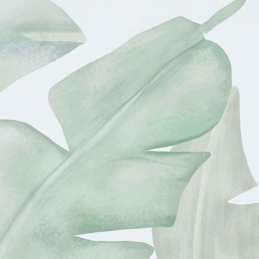 Green leaves Wallpaper For Kidsroom, Tropical Wallpaper Nursery, Nature Kids Wall Mural, Kids Room Wall Poster, Peel & Stick Child Wallpaper