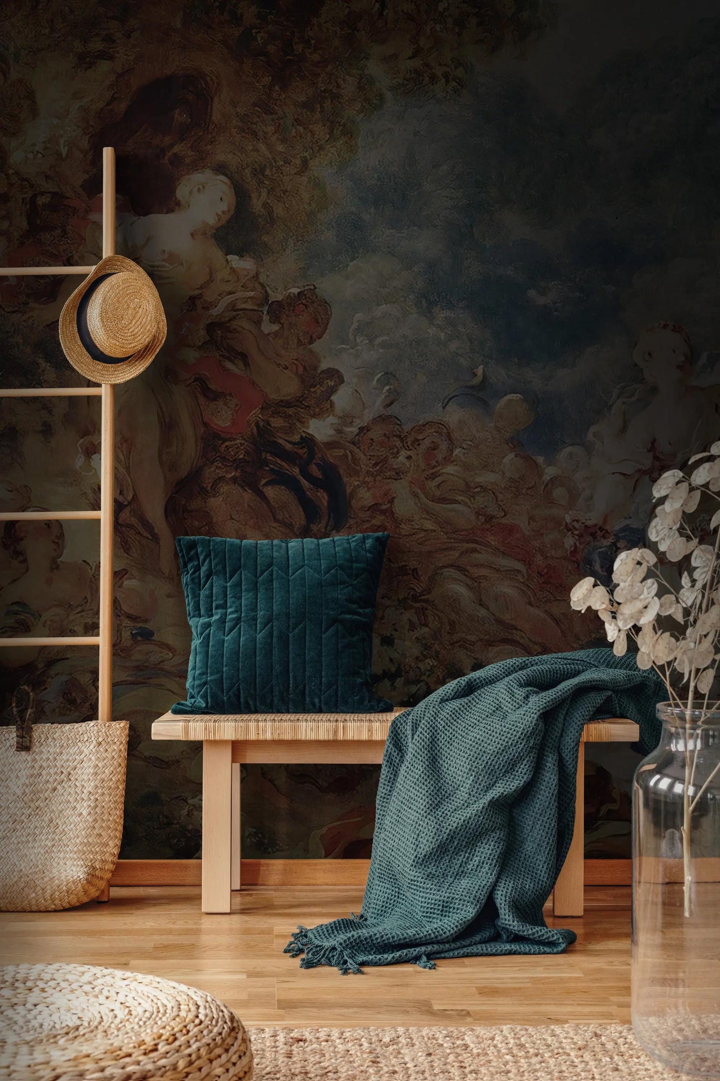 Renaissance Wallpaper, Historical Mural, Art Wallpaper, Antique Wallpaper, Bohemian Wallpaper, Historical Themed Wallpaper