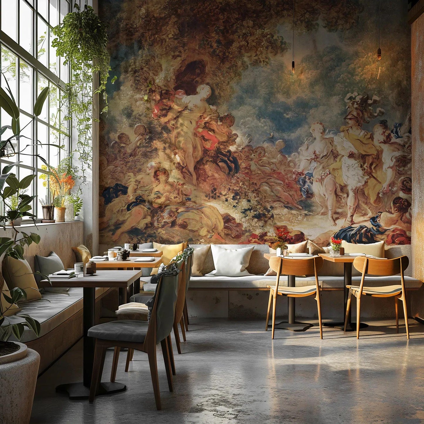 Renaissance Wallpaper, Historical Mural, Art Wallpaper, Antique Wallpaper, Bohemian Wallpaper, Historical Themed Wallpaper