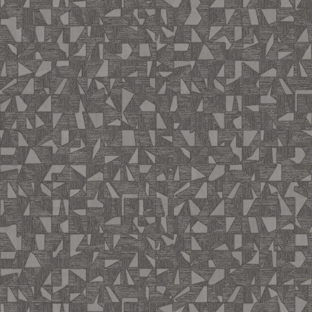 Luxurious Texture Dark Gray Embossed Wallpaper with Abstract Geometric Pattern, Elegant Secret Shine Wallpaper, Elegant Modern Wallpaper
