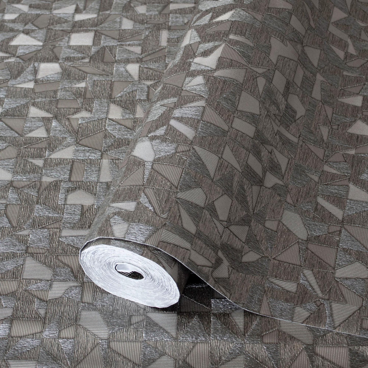 Luxurious Texture Dark Gray Embossed Wallpaper with Abstract Geometric Pattern, Elegant Secret Shine Wallpaper, Elegant Modern Wallpaper