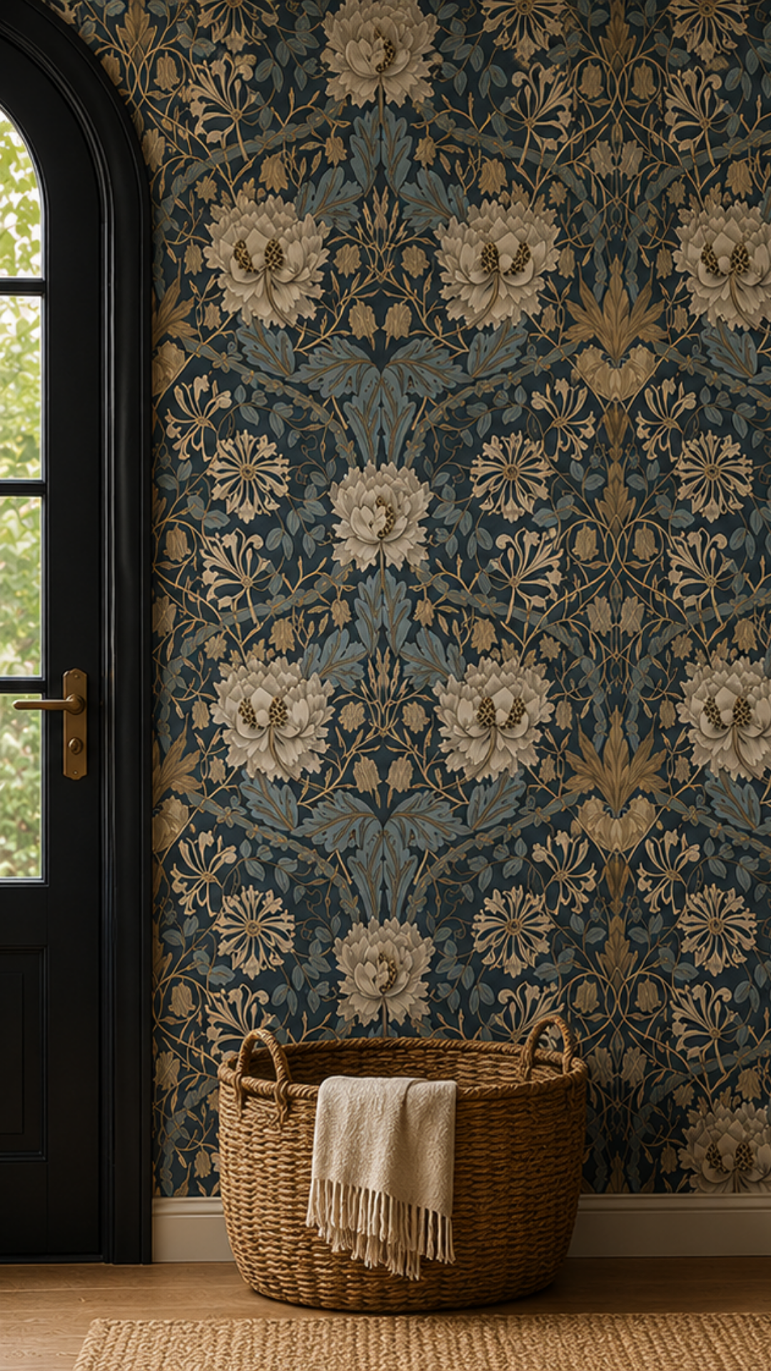 William Morris Indigo Wallpaper - Vintage Nature Wall Mural