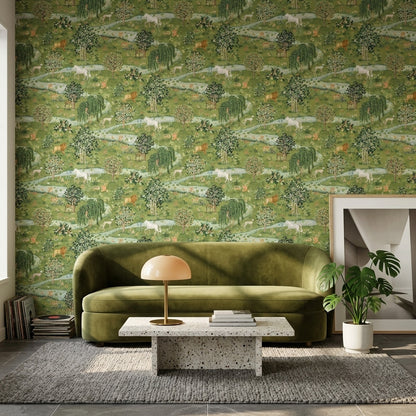 William Morris Owl & Willow Wallpaper - Vintage Nature Wall Mural