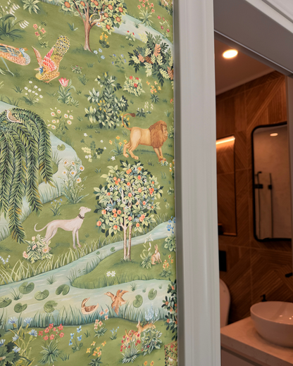 William Morris Owl & Willow Wallpaper - Vintage Nature Wall Mural