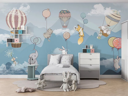 Animals Kids Room Wallpaper