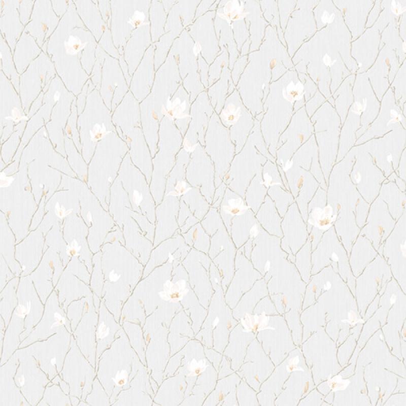 Branches of Tree in Blossom - Flower Motif Wallpaper