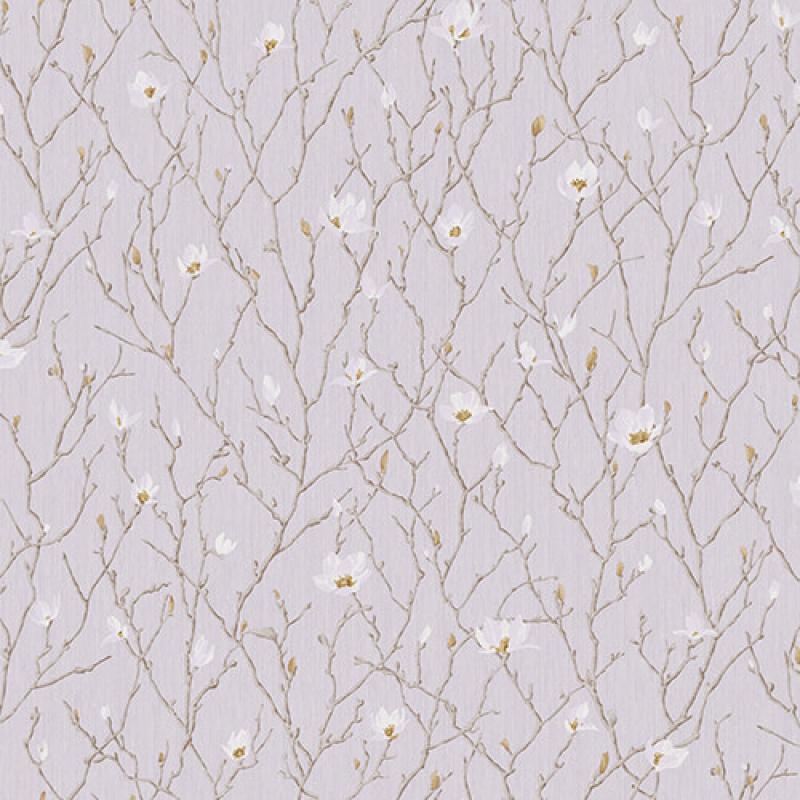 Branches of Tree in Blossom - Flower Motif Wallpaper