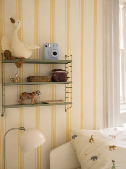 Timeless Yellow Pinstripe Wallpaper – Whimsical Wallpaper for Nursery