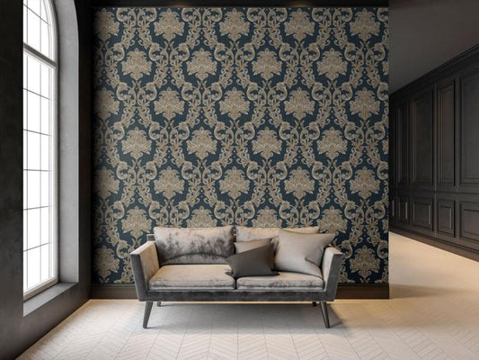 Damask Rich Ornament Wallpaper