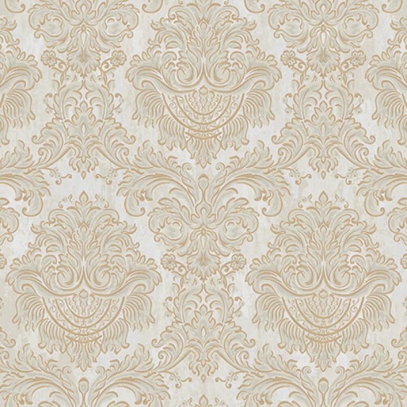 Rich Baroque Damask Pattern Wallpaper