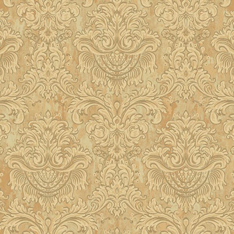 Rich Baroque Damask Pattern Wallpaper