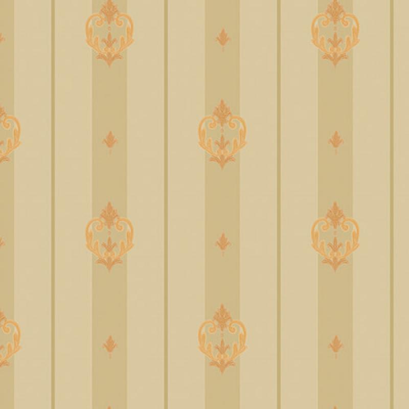 Striped Wallpaper With Neoclassical Hidden Ornaments