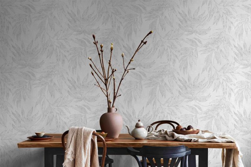 Tropical Leaf Pattern Wallpaper