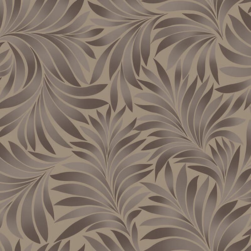 Tropical Stylized Leaves Pattern Wallpaper