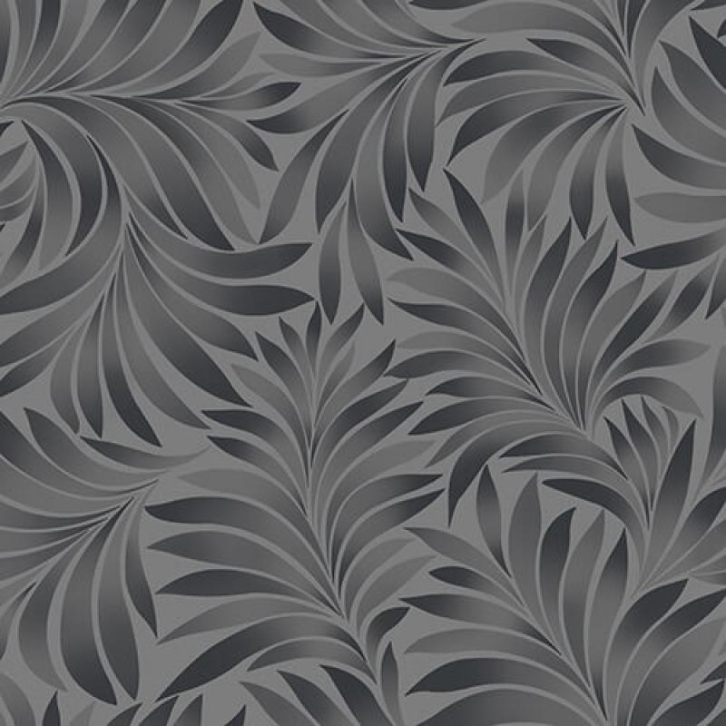 Tropical Stylized Leaves Pattern Wallpaper