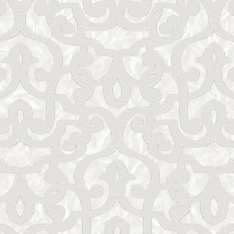 Wallpaper With Bold Neoclassical Damask Ornament Wallpaper