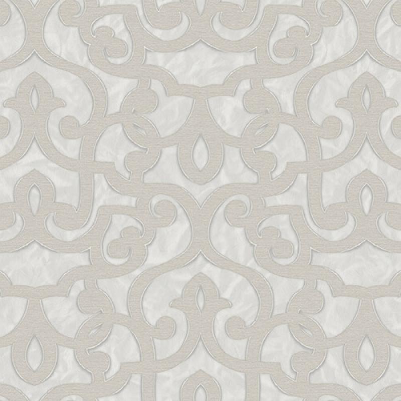 Wallpaper With Bold Neoclassical Damask Ornament Wallpaper