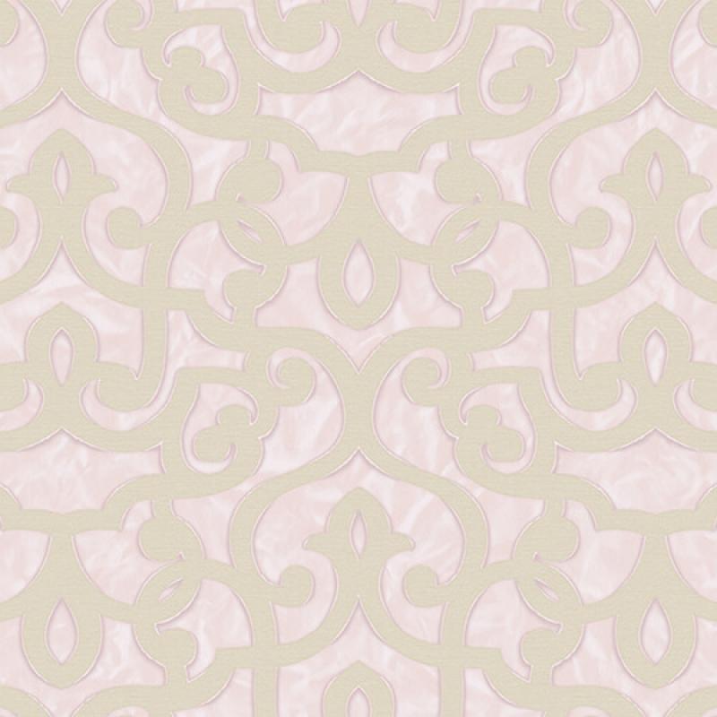 Wallpaper With Bold Neoclassical Damask Ornament Wallpaper