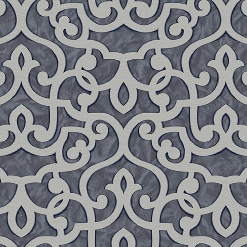 Wallpaper With Bold Neoclassical Damask Ornament Wallpaper