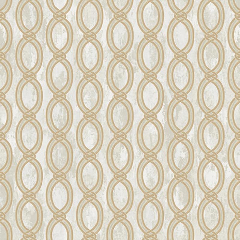 Wallpaper With Stylized Chain Pattern