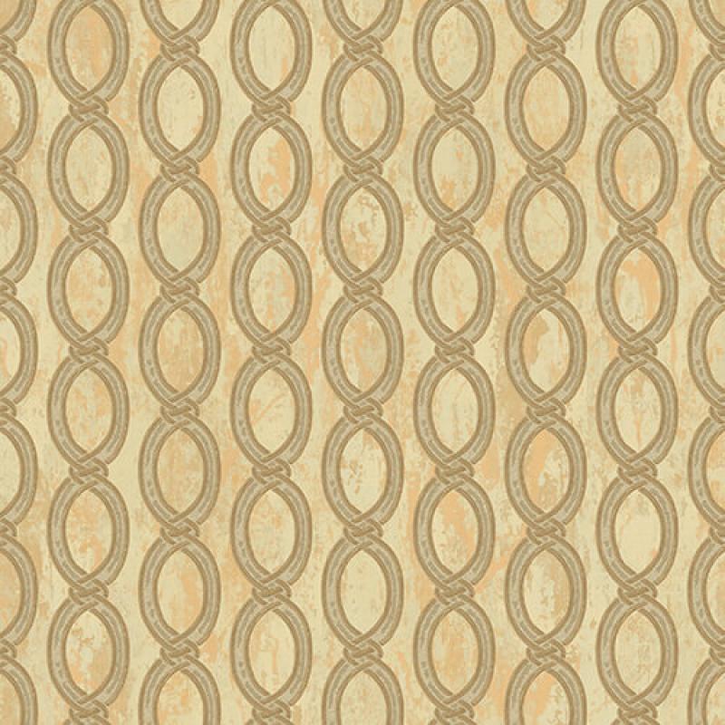 Wallpaper With Stylized Chain Pattern