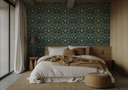 William Morris Style Floral Wallpaper – Vintage Wall Mural