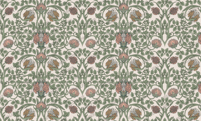 William Morris Style Botanical Wallpaper