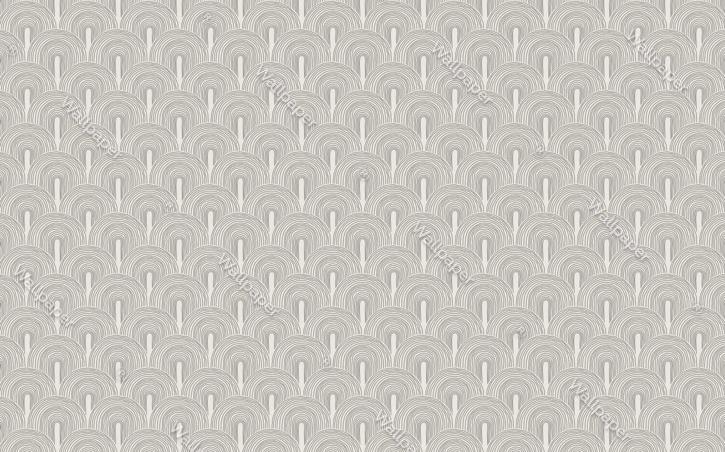 Linear Geometric Style Pattern Wallpaper, Peel and Stick Wallpaper, Stylish Room Design, Gray Wallpaper