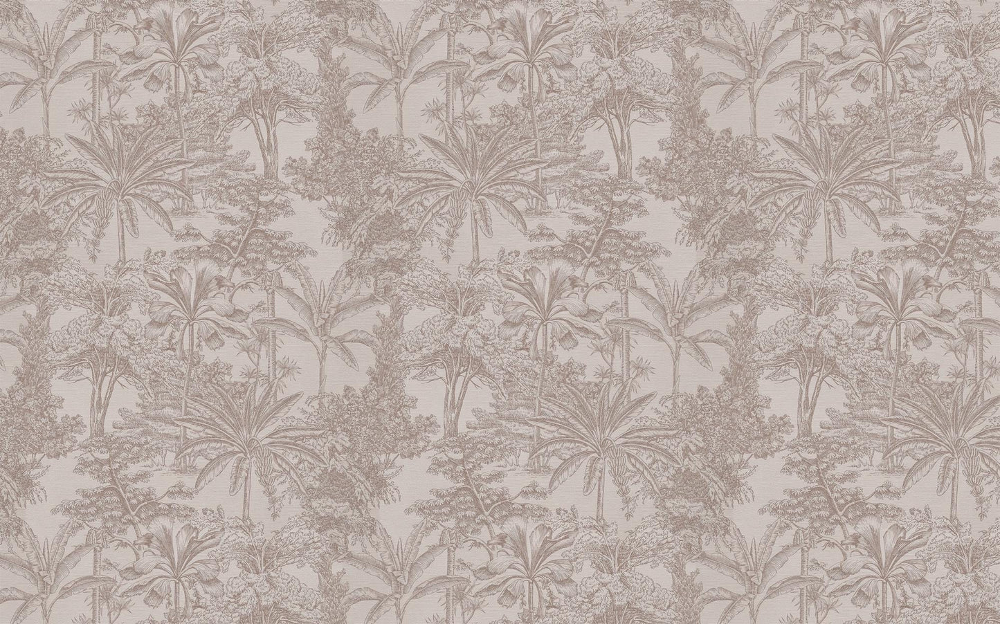 Tropical Pattern Wallpaper in Linear Beige Tone, Peel and Stick Wallpaper, Stylish Room Design, Tropical Wallpaper, Palm Trees Mural
