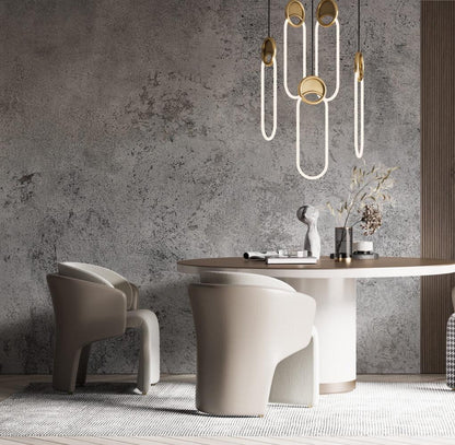 Concrete Textured Wall Look Wallpaper, Drawwing Effect Wallpaper, Dark Wallpaper, Modern Mural, Gray Peel and Stick Wallpaper, Wall Design