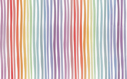 Cartoon Rainbow children pattern wallpaper, Fun Kid Mural Illustration Wallpaper Nursery, Art Child Wallpaper, Peel and Stick Baby Wallpaper