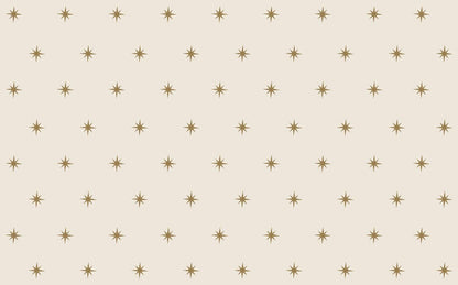 Star Pattern Wallpaper with Beige Background For Kidsroom, Wallpaper Nursery, Child Wallpaper, Sky Baby Wallpaper, Bright Kids Wallpaper