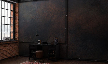 Exposed Concrete Wallpaper in Black Copper Tones, Drawwing Wallpaper, Dark Wallpaper, Modern Mural, Peel and Stick Wallpaper, Wall Design