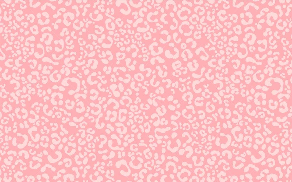 Pink Leopard Pattern Kids Wallpaper, Wallpaper Nursery, Child Wallpaper, İllustration Baby Wallpaper, Fun Wallpaper, Wallpaper for School